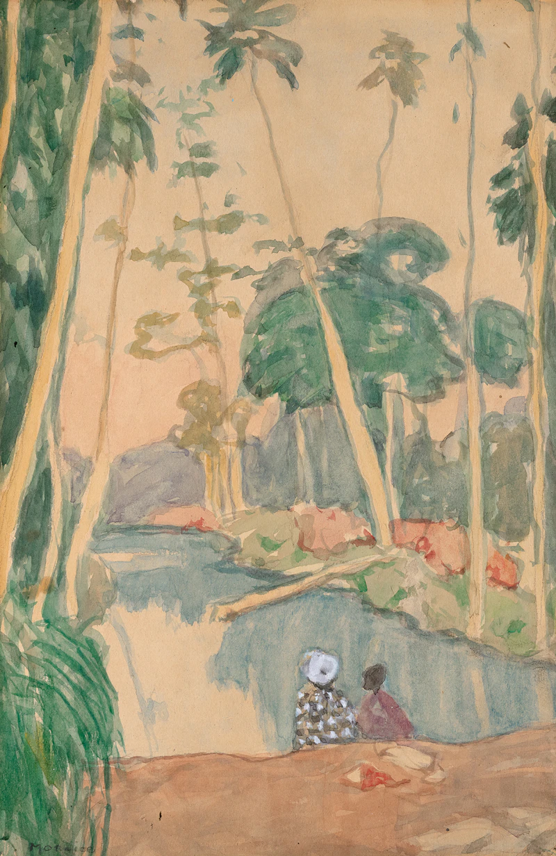Study for “The Pond, West Indies” (circa 1916-1919) by James Wilson Morrice