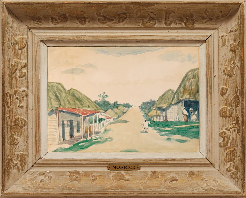 James Wilson Morrice, Study for “Village Street, West Indies” (circa 1916-1919), watercolour - view 2