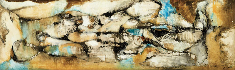William Paterson Ewen, Untitled, oil on canvas, 1955 - view 1