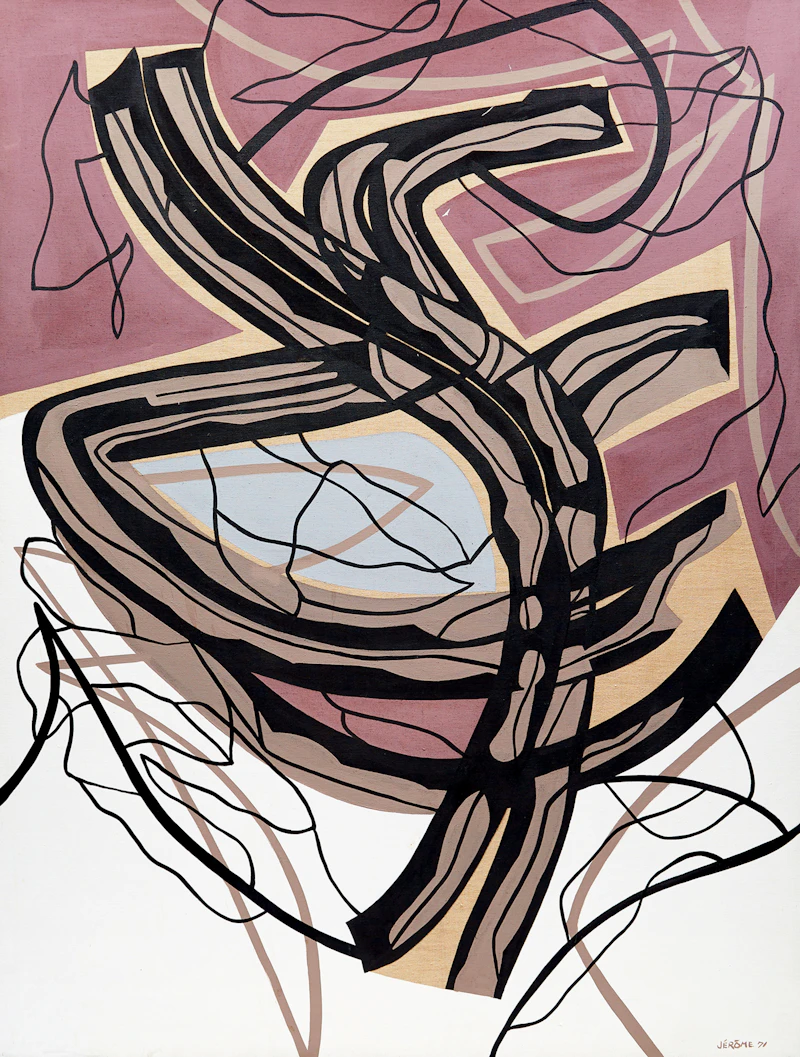 Jean-Paul Jérôme, Route, acrylic on canvas, 1971 - view 1
