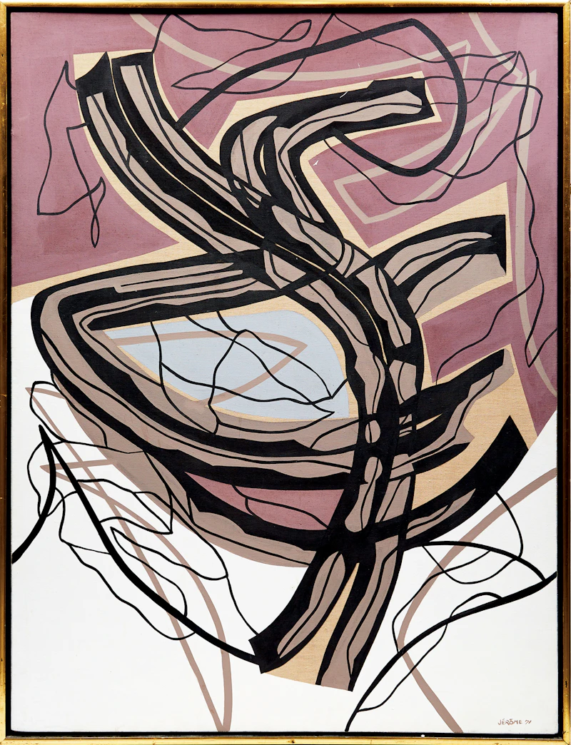 Jean-Paul Jérôme, Route, acrylic on canvas, 1971 - view 2