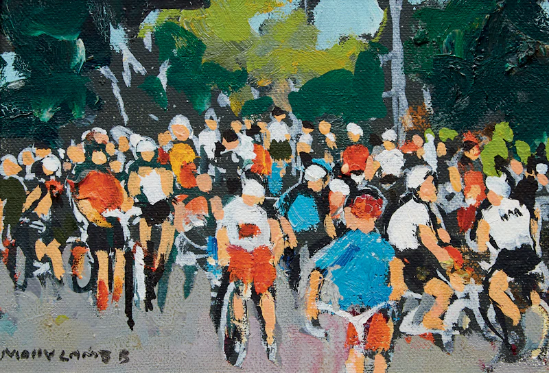 The Bike Race  by Molly Lamb Bobak