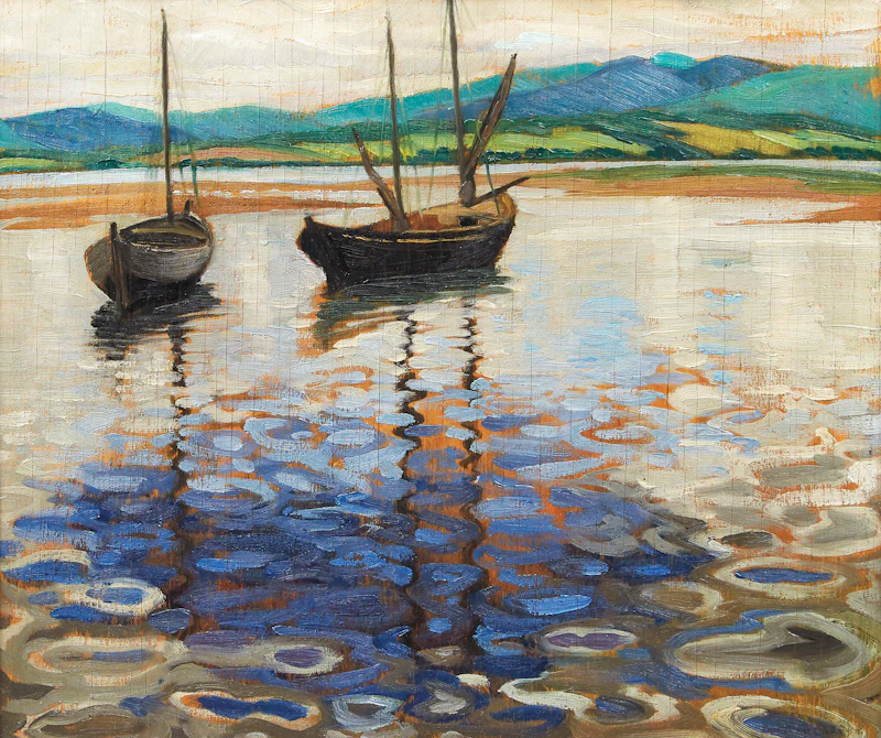 Doris Jean McCarthy, Two Boats at Barachois