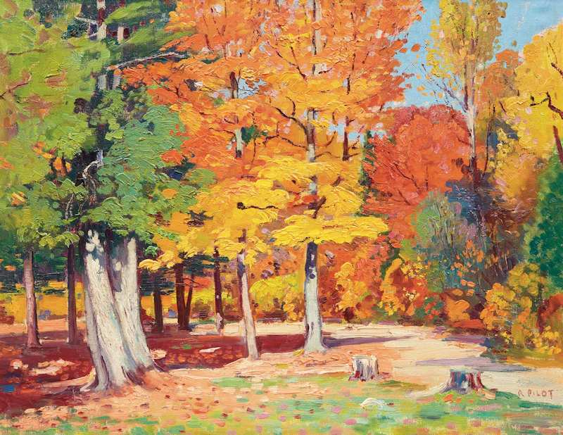 Robert Wakeham Pilot, Autumn Landscape , oil on canvas - view 1