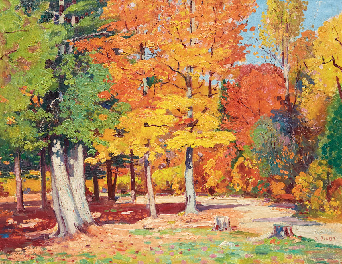 Robert Wakeham Pilot, Autumn Landscape , oil on canvas