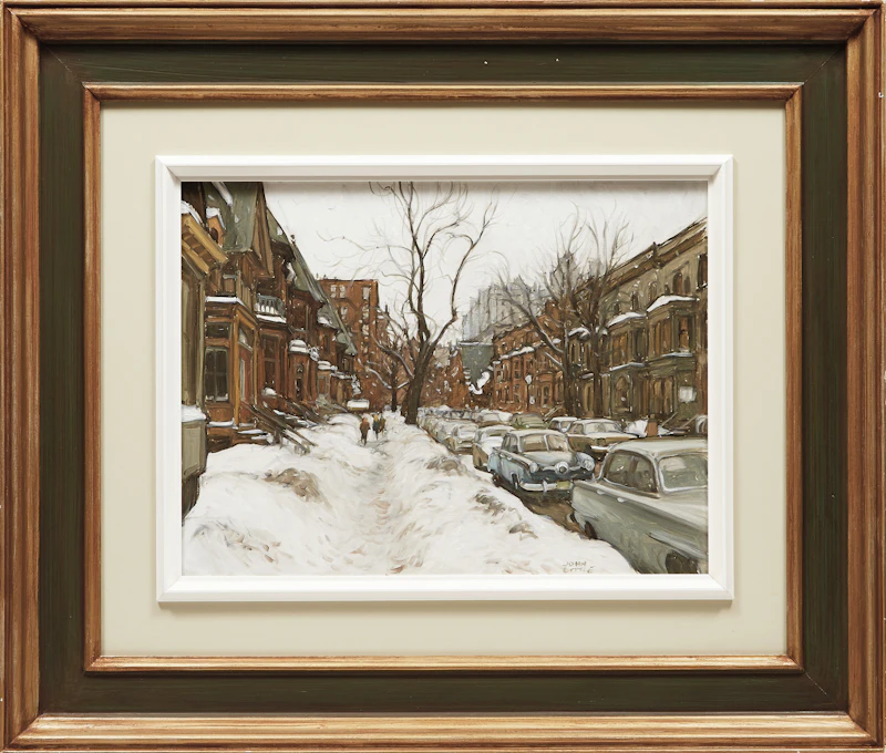 John Little, Crescent Street After Snowstorm, oil on canvas, 1997 - view 2