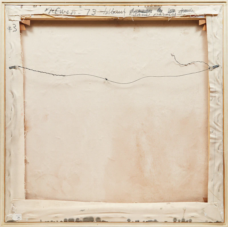 Jean Albert McEwen, Tableaux sans paroles #3, oil on canvas, 1973 - view 3