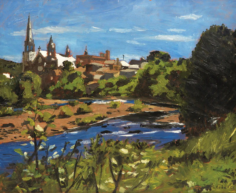 William Goodridge Roberts, Baie St. Paul (1956), oil on board, 1956 - view 1