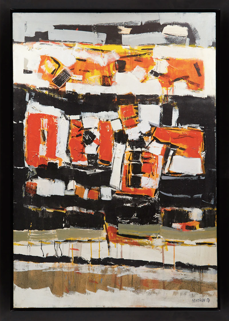 Pierre Gendron, Sans titre, oil on canvas, 1963 - view 2