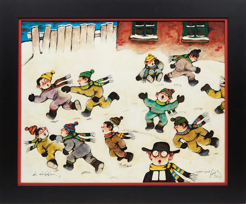 Normand Hudon, La Récréation , acrylic on board, 1992 - view 2