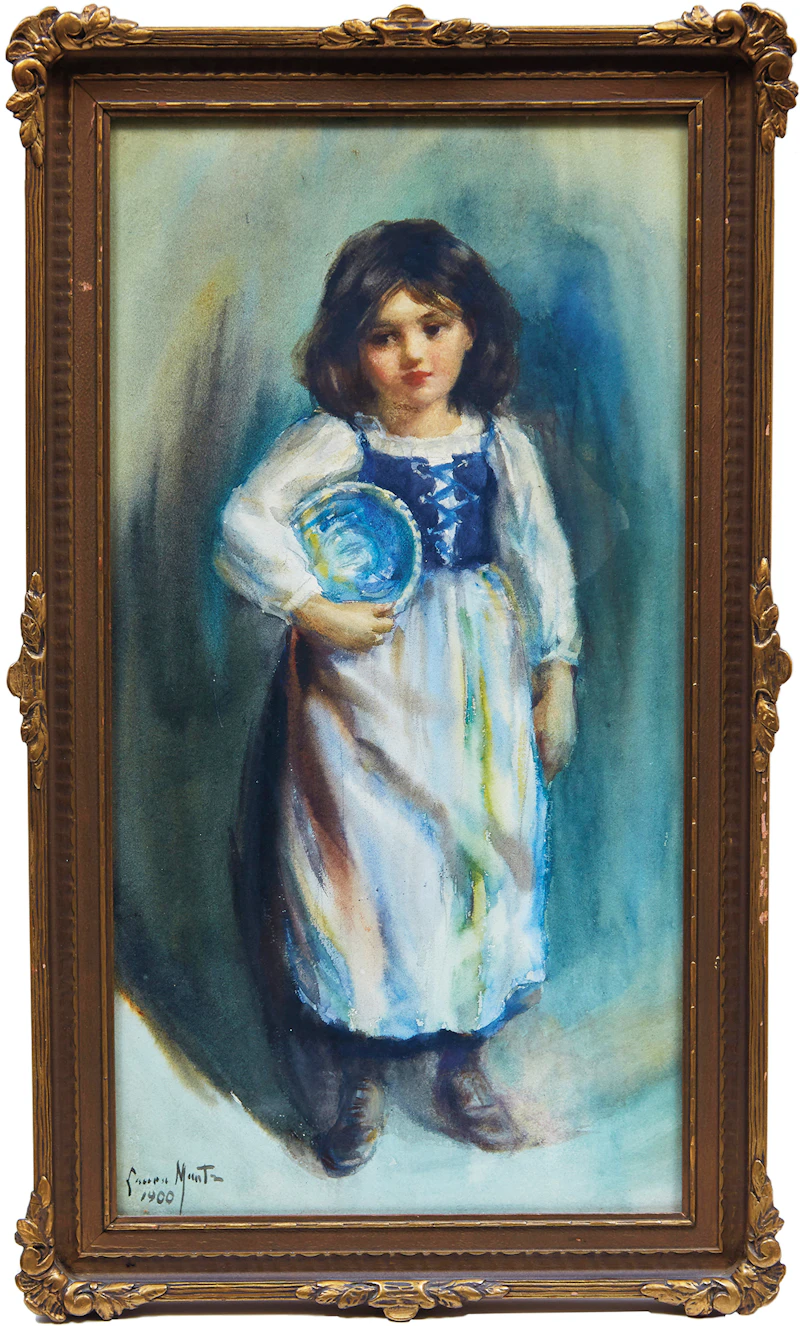 Laura Adeline Muntz Lyall, The Handmaiden, watercolour, 1900 - view 2