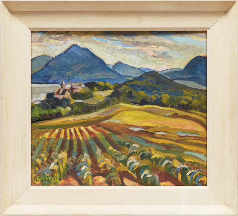 Nora Frances Elisabeth Collyer, Summer Landscape , oil on board - view 2
