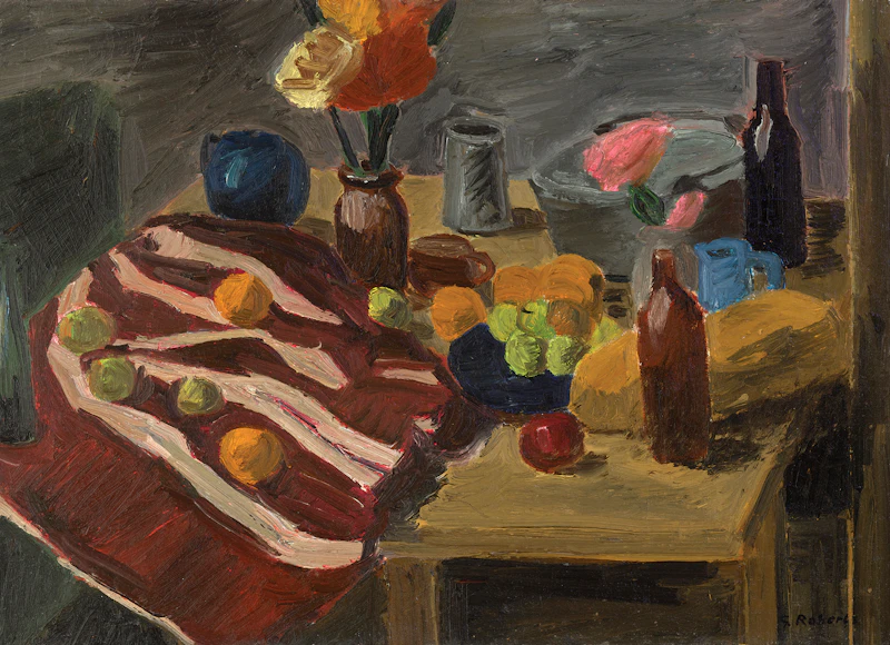 Still Life with Tablecloth by William Goodridge Roberts