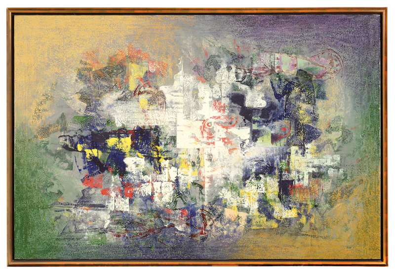 Léon Bellefleur, Chant de mai, oil on canvas, 1974 - view 2