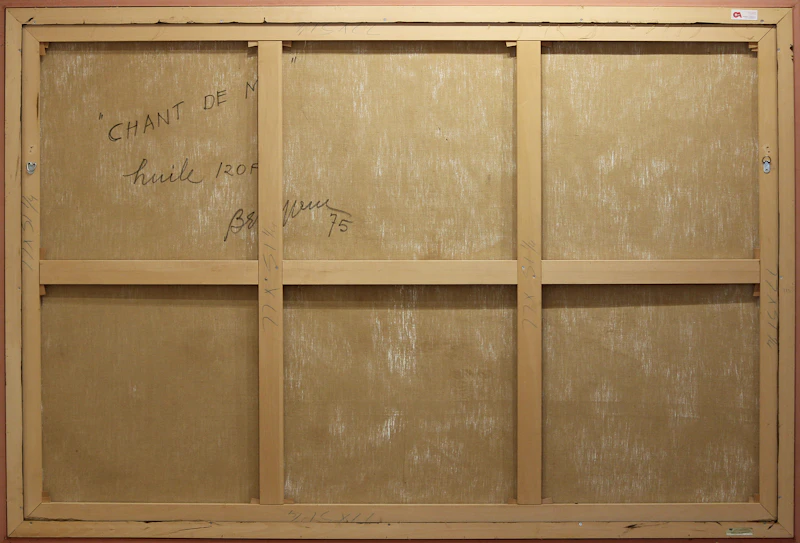 Léon Bellefleur, Chant de mai, oil on canvas, 1974 - view 3