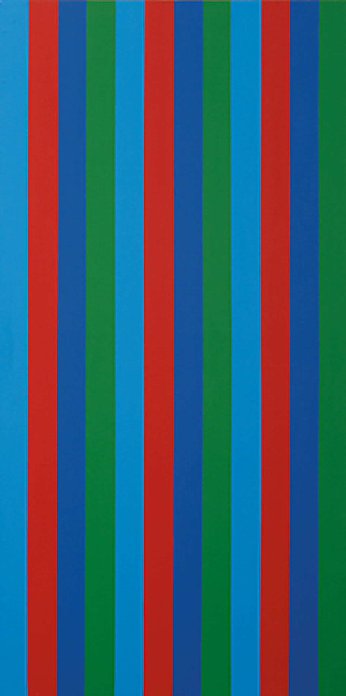 Guido Molinari, Tri-sériel rouge , acrylic on canvas, 1964