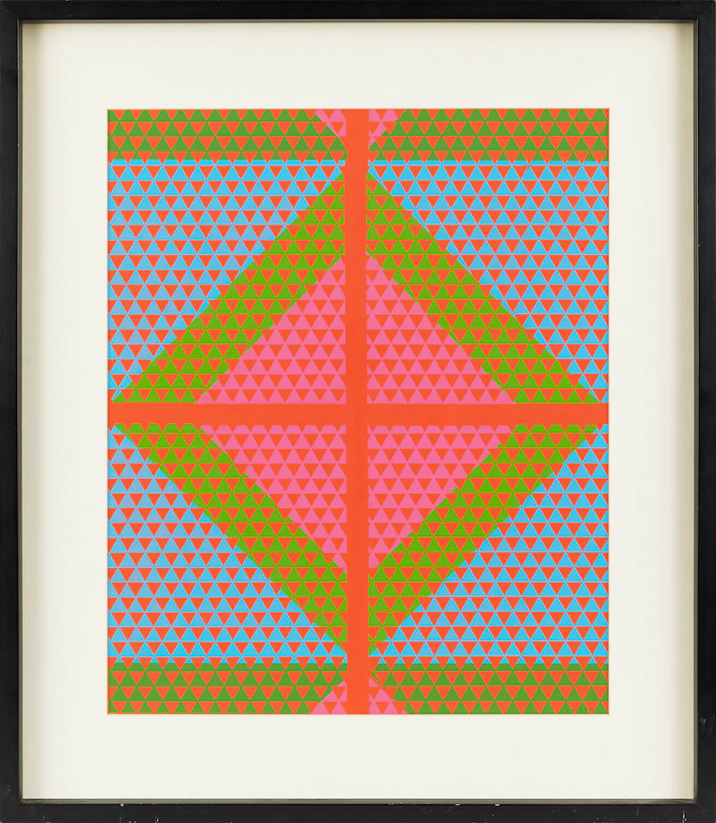 Gordon Appelbe Smith, Untitled Abstraction (“Op Art”), colour silkscreen - view 2