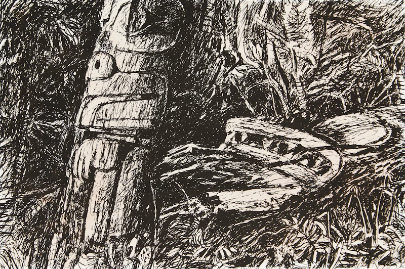 Gordon Appelbe Smith, Haida Remnents (Sic), lithograph, 1989 - view 1