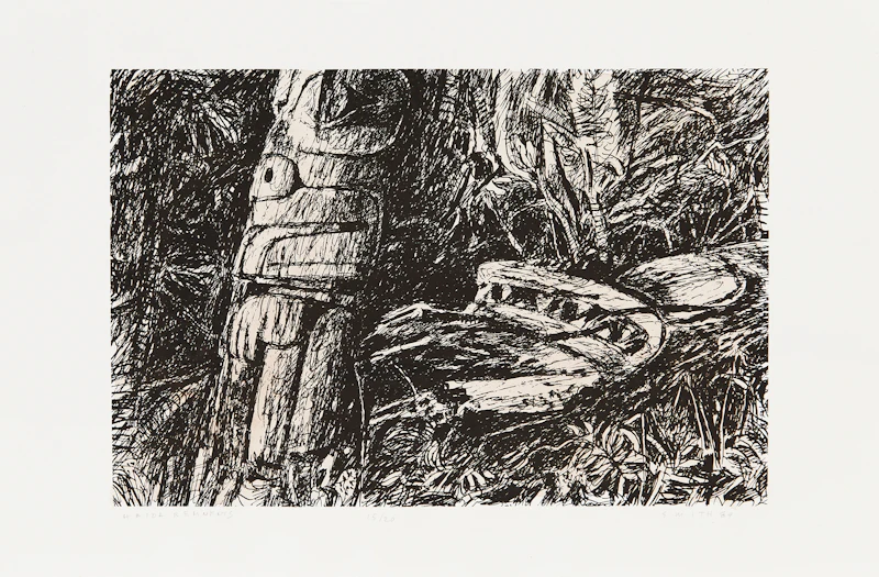Gordon Appelbe Smith, Haida Remnents (Sic), lithograph, 1989 - view 2