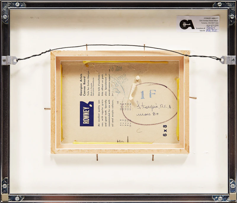 Fernand Toupin, Abstraction , acrylic on board, 1980 - view 3