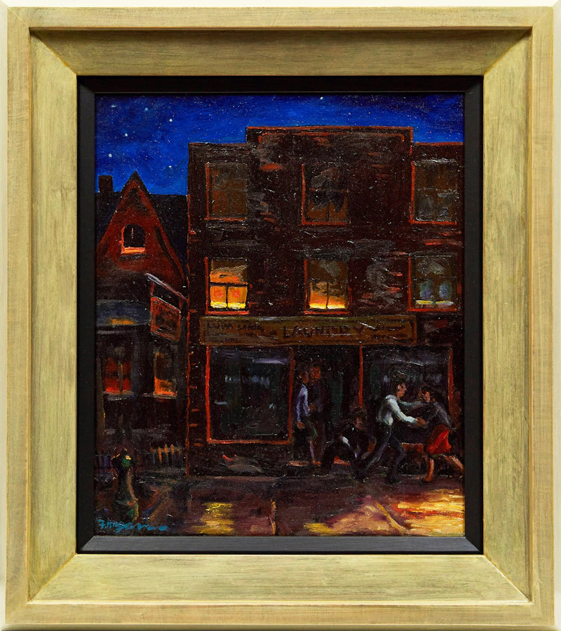 Frederick Hagan, Midnight, oil on canvas, 1942 - view 3