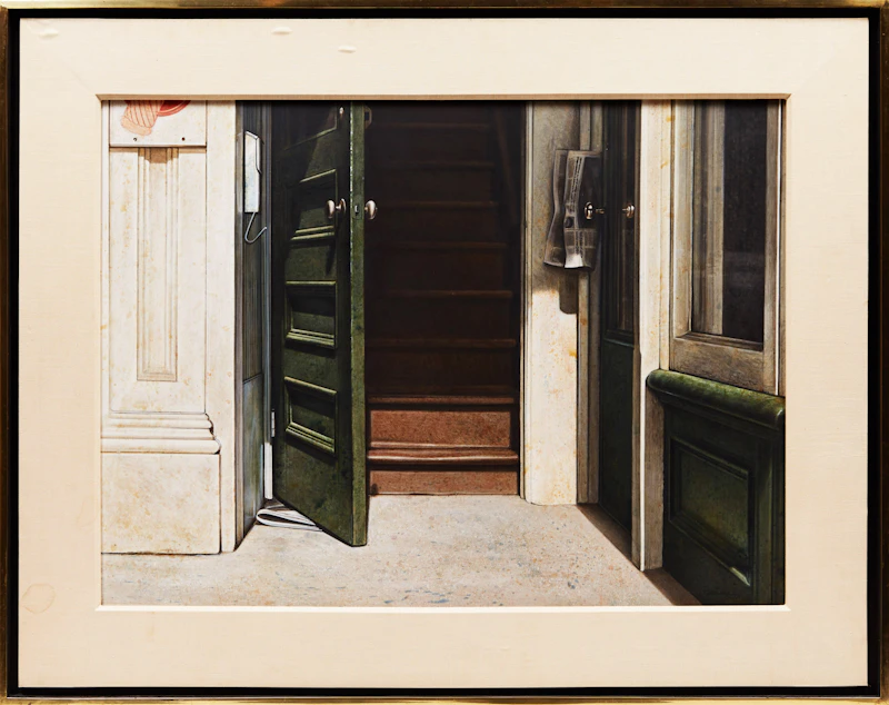 Kenneth Danby, The Tenant’s Door, egg tempera on board, 1975 - view 2
