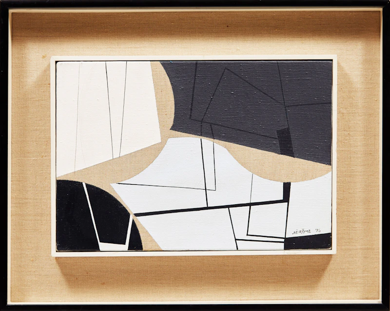 Jean-Paul Jérôme, La muraille d’eau, acrylic on canvas, 1976 - view 2