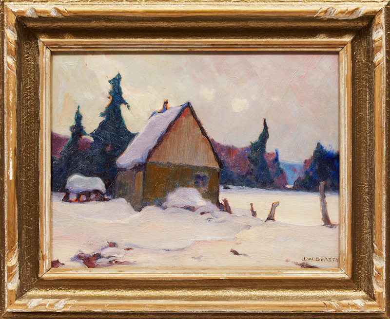 John William Beatty, The Blacksmith’s, Kearney, Ont., oil on board - view 2