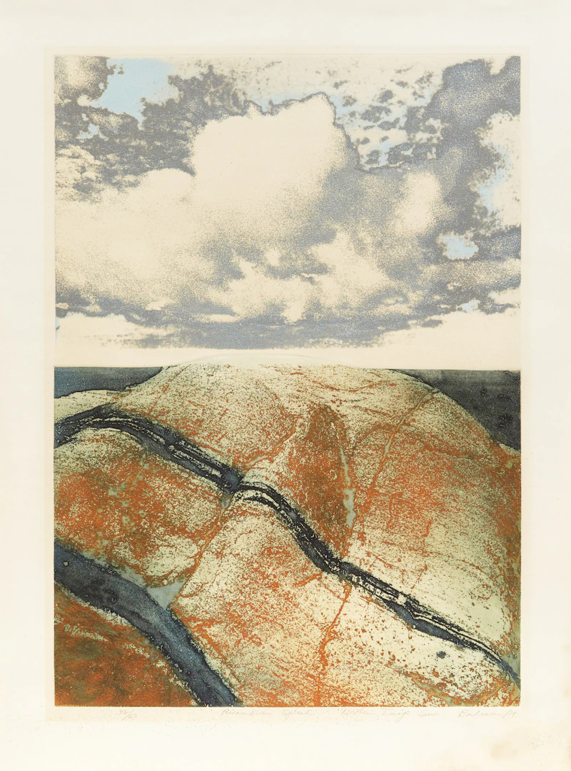 Edward John Bartram, Precambrian Spirit, Northern Image Series, colour etching, 1979 - view 2