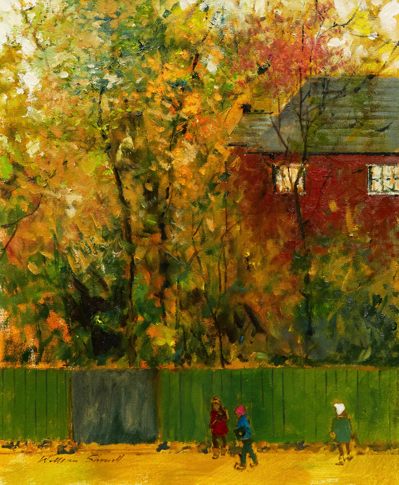 William Showell, October in Westmount, oil on canvas, 1981 - view 1