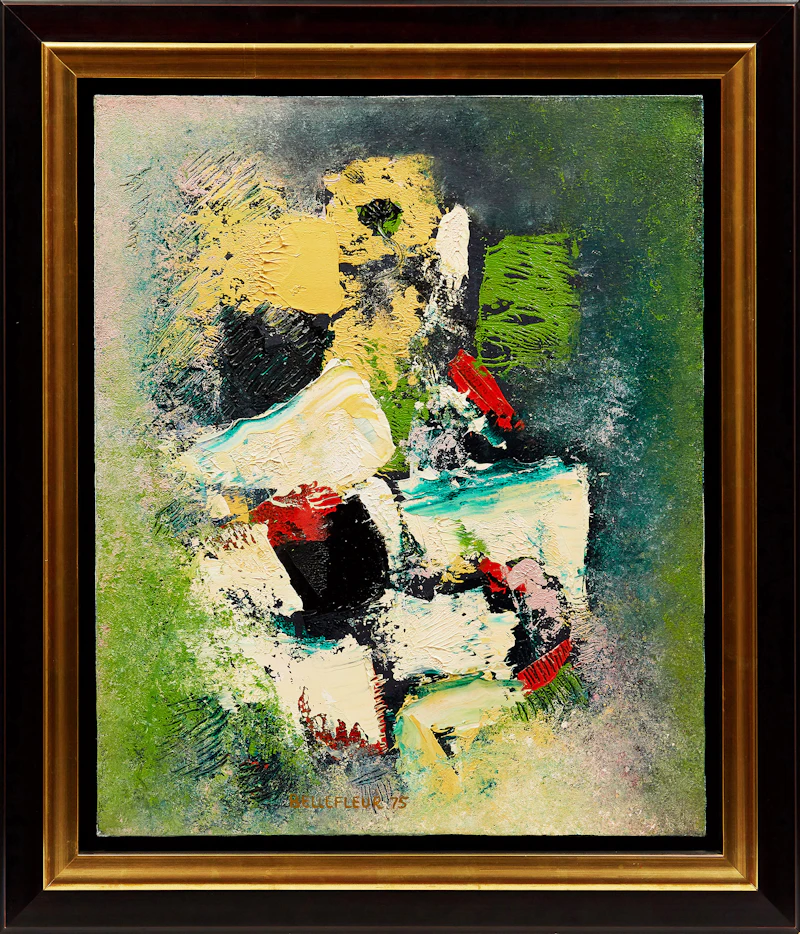 Léon Bellefleur, Sans titre, oil on canvas, 1975 - view 2