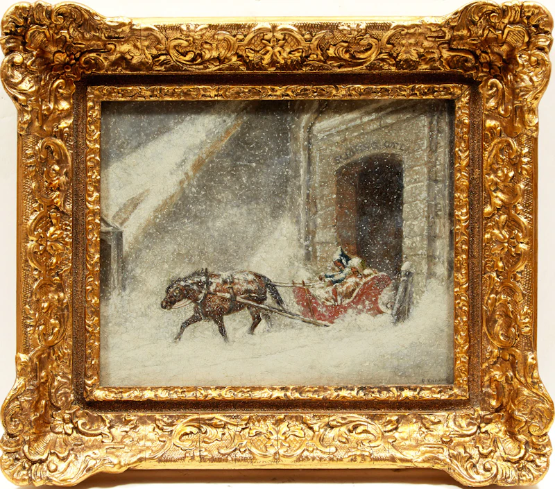 (Attributed to) Cornelius Krieghoff, St. John’s Gate, Quebec, oil on panel - view 2