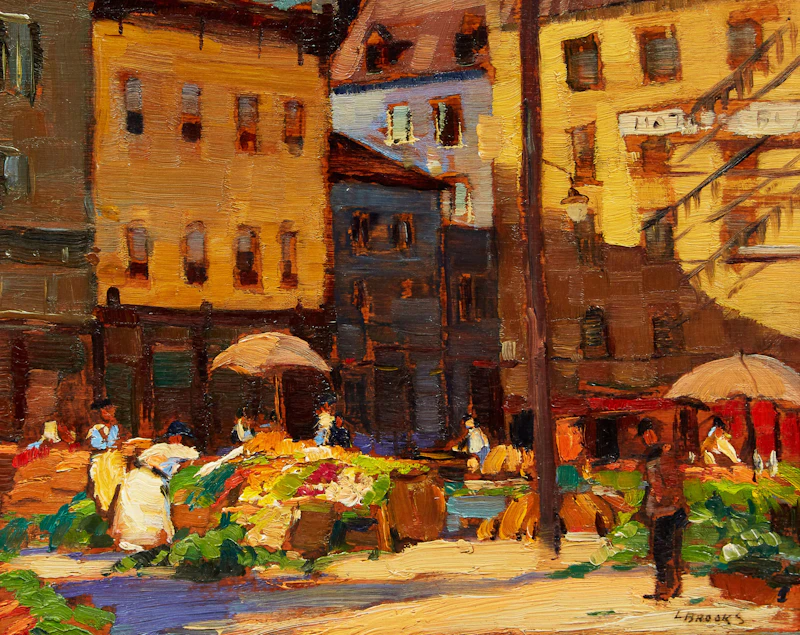 Quebec Market  by Frank Leonard Brooks