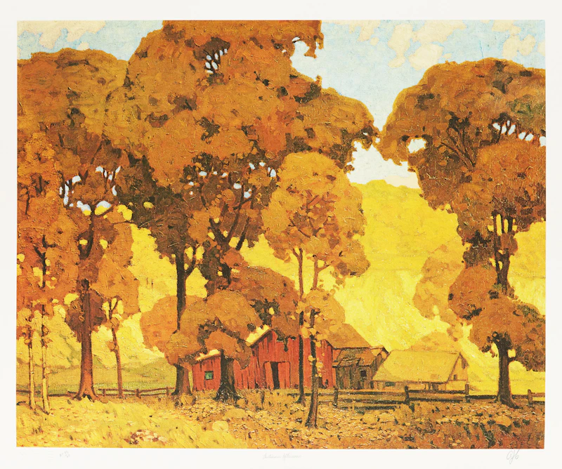 Alfred Joseph Casson, Autumn Afternoon; Village House; Lake Flurry, three colour serigraphs - view 5