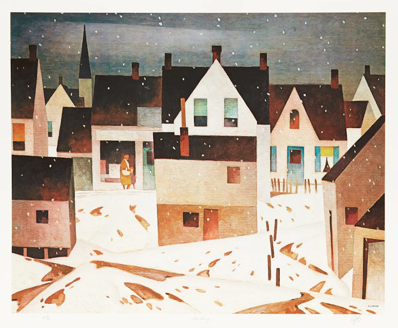 Alfred Joseph Casson, Autumn Afternoon; Village House; Lake Flurry, three colour serigraphs - view 8