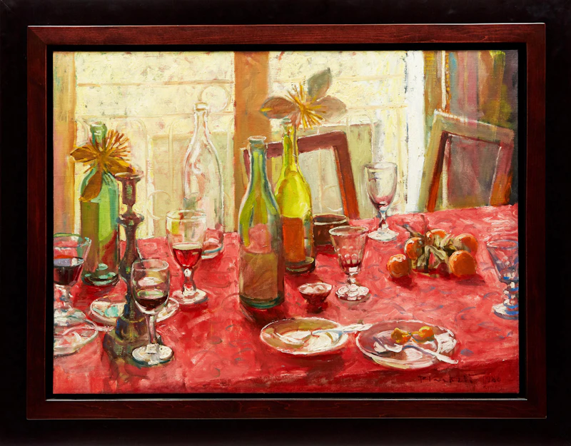 Joseph Francis Plaskett, Christmas Still Life #1 (Nature morte de Noël #1) , oil on canvas, 1980 - view 2