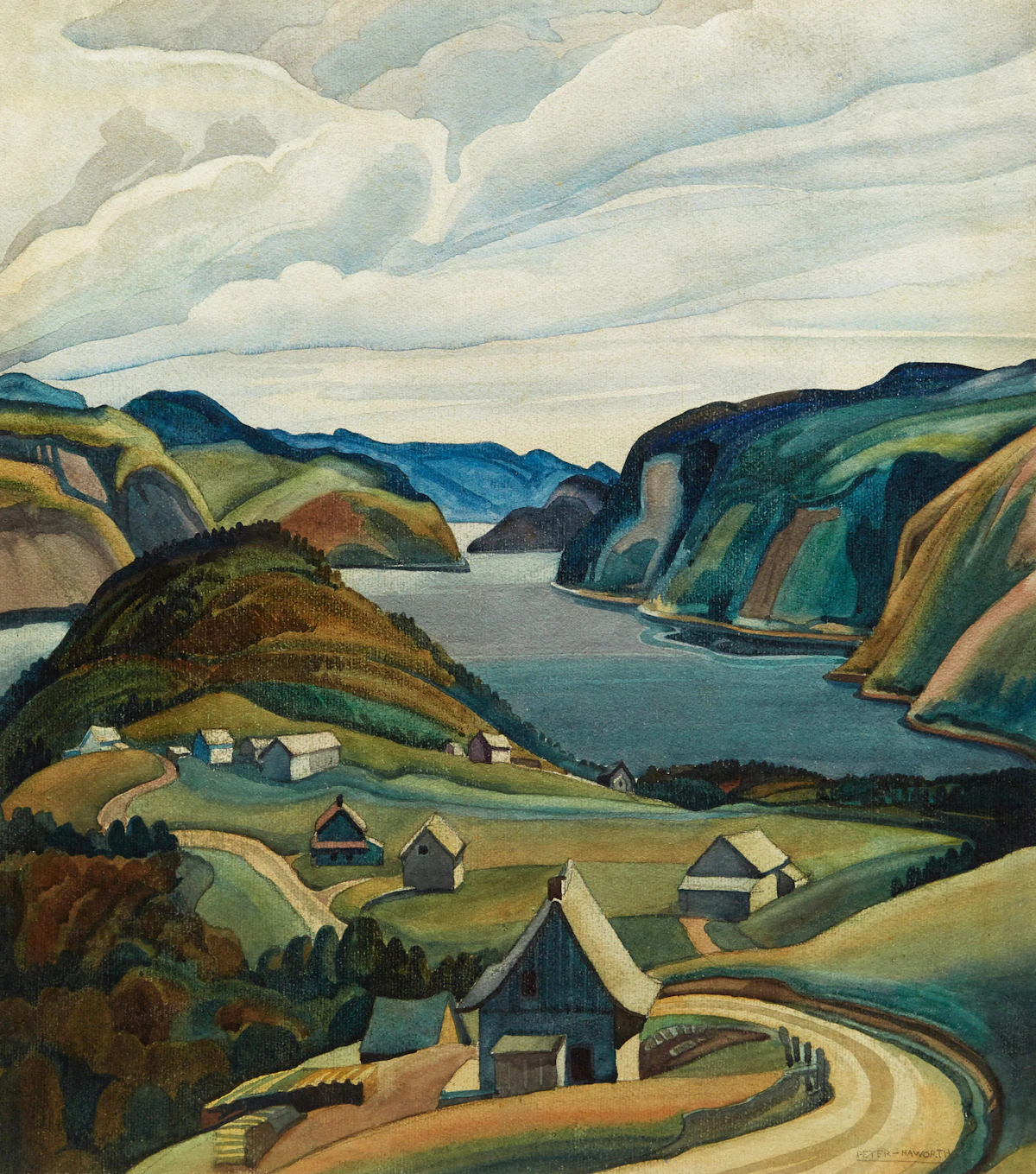 Peter Haworth, Saguenay, watercolour