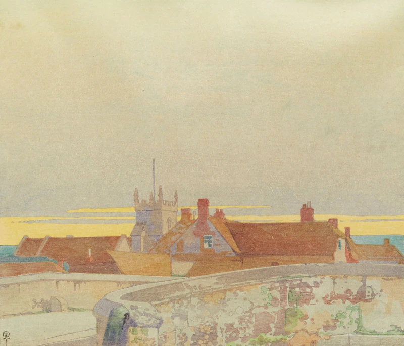 Wylye Mill Bridge by Walter Joseph Phillips