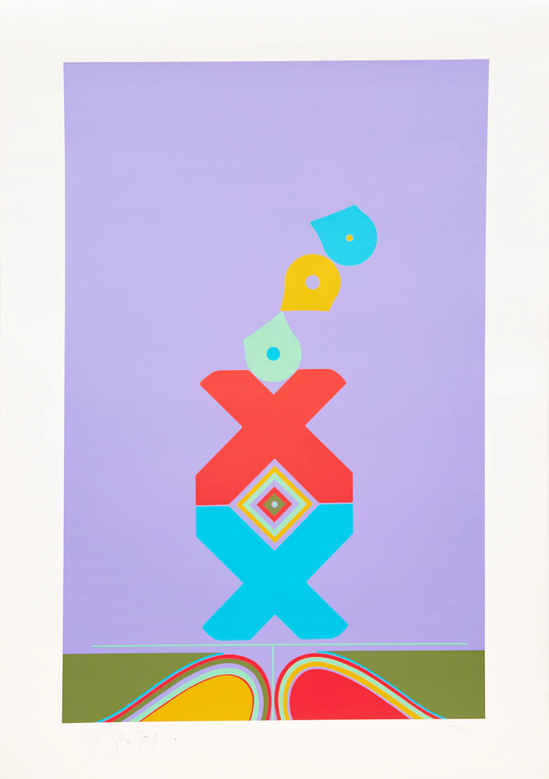 Harold Barling Town, The Candy Juggler, colour serigraph, 1970 - view 2