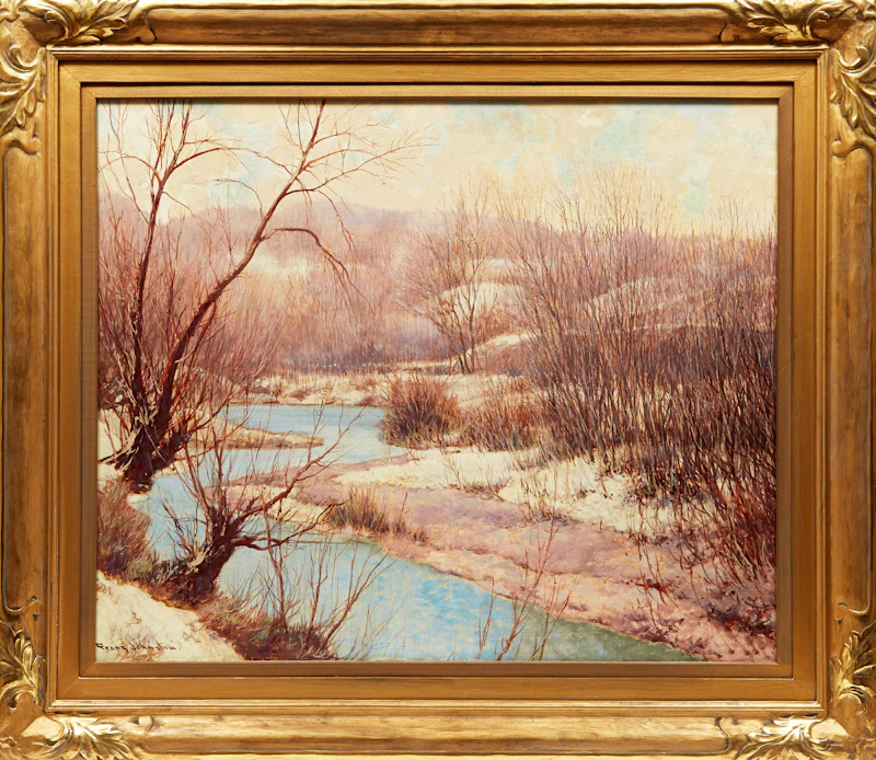 Frank Hans Johnston, Torches of Spring, oil on board - view 2