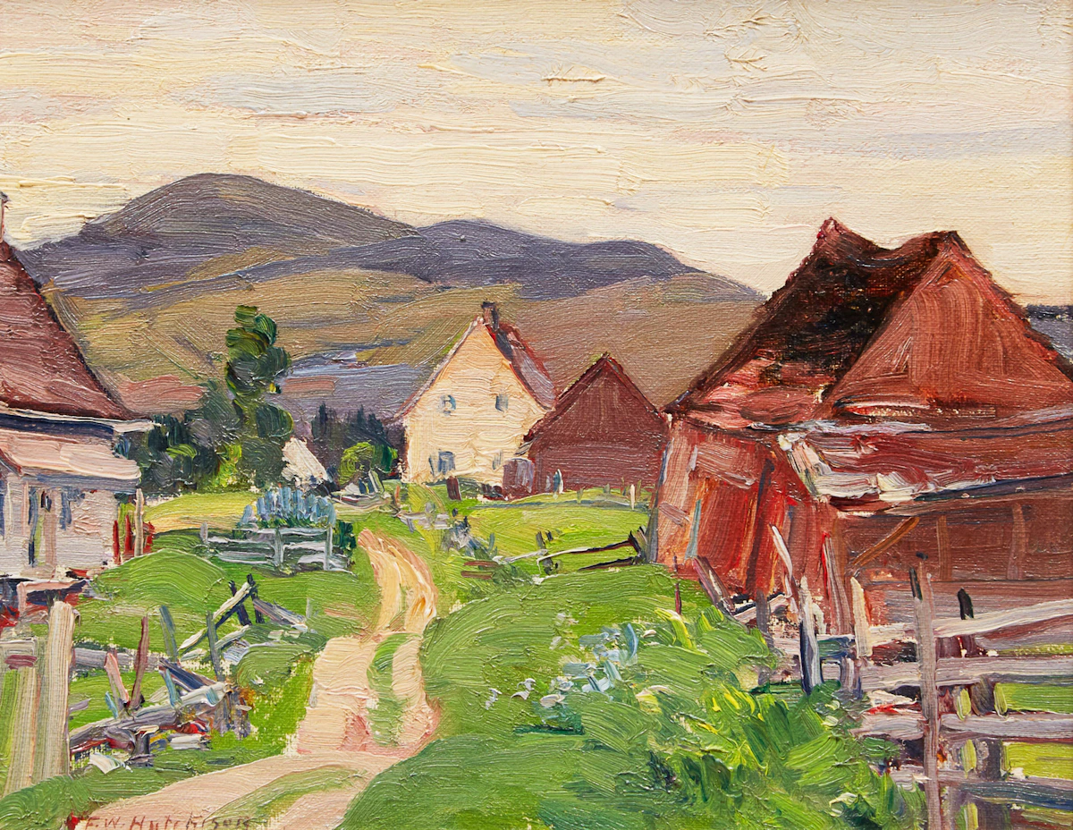 Frederick William Hutchison, Summer, St. Urbain, oil on board