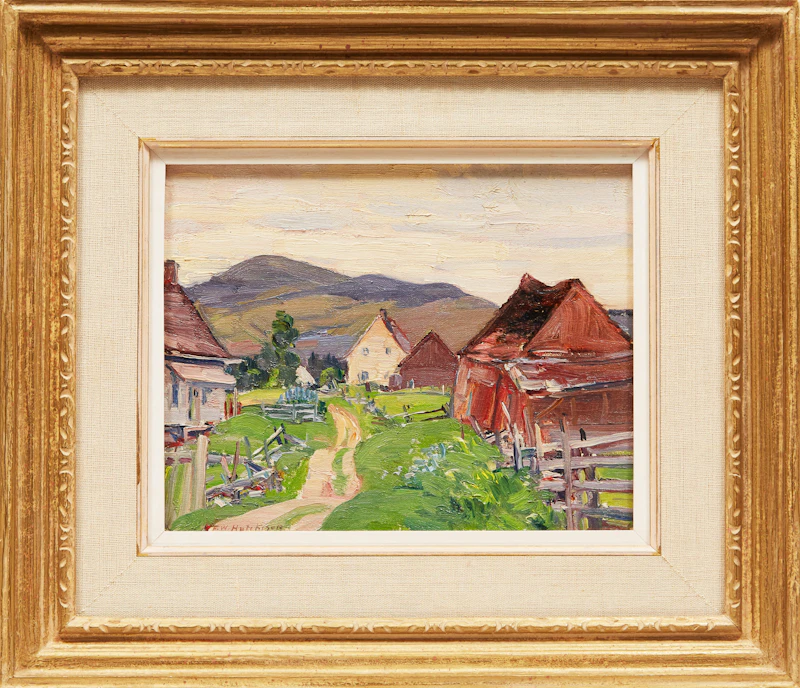 Frederick William Hutchison, Summer, St. Urbain, oil on board - view 2