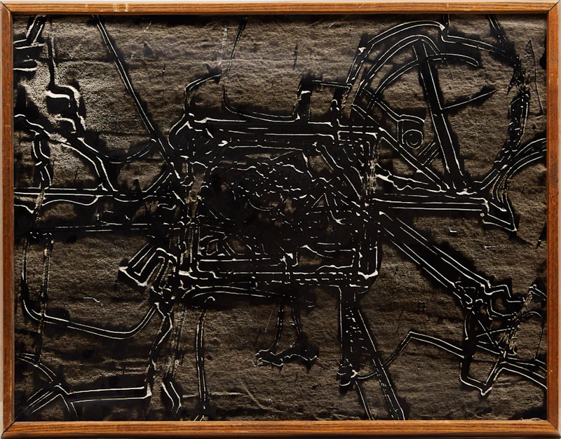 Kenneth Campbell Lochhead, Black Horse, monotype, 1961 - view 2