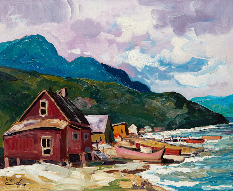 Bruno Côté, Manche d’Épée, oil on board, 1986 - view 2