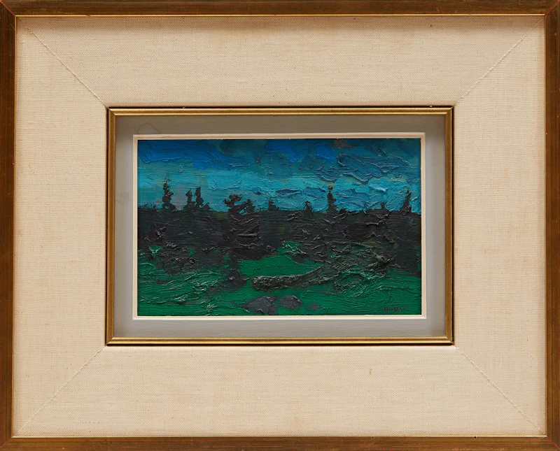 Bruno Joseph Bobak, Landscape #2, oil on canvas - view 1