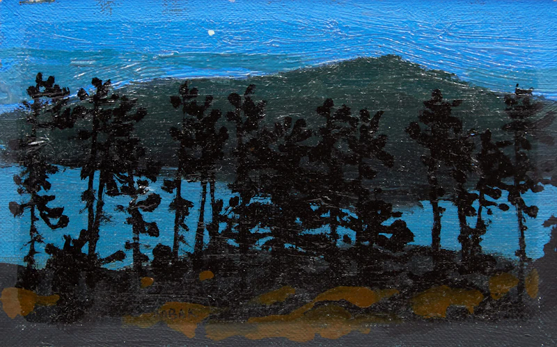 Bruno Joseph Bobak, Evening Star , oil on canvas - view 2