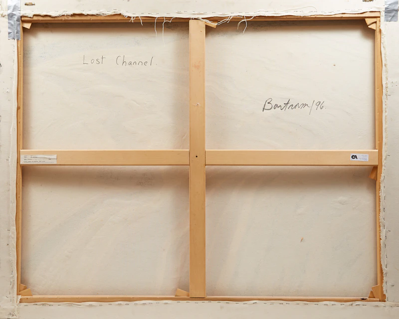 Edward John Bartram, Lost Channel, mixed media on canvas, 1996 - view 2