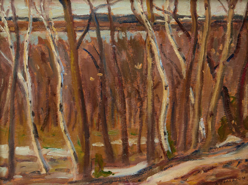 Alexander Young Jackson, Birches in Spring (River)