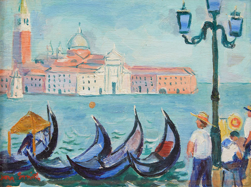 Marjorie (Jori) Smith, Venice, oil on board - view 2