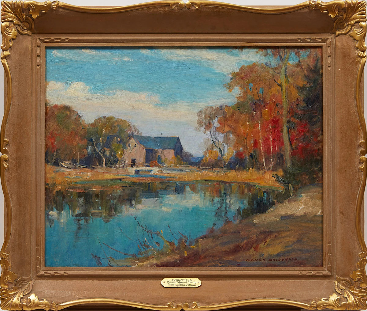 Manly Edward MacDonald, Summer’s End, Prince Edward County, oil on canvas board
